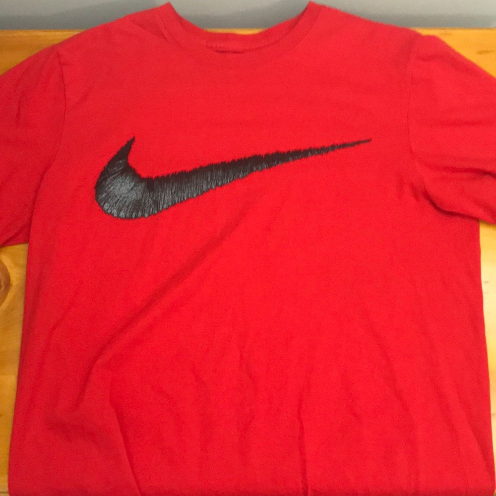 Red nike t-shirt